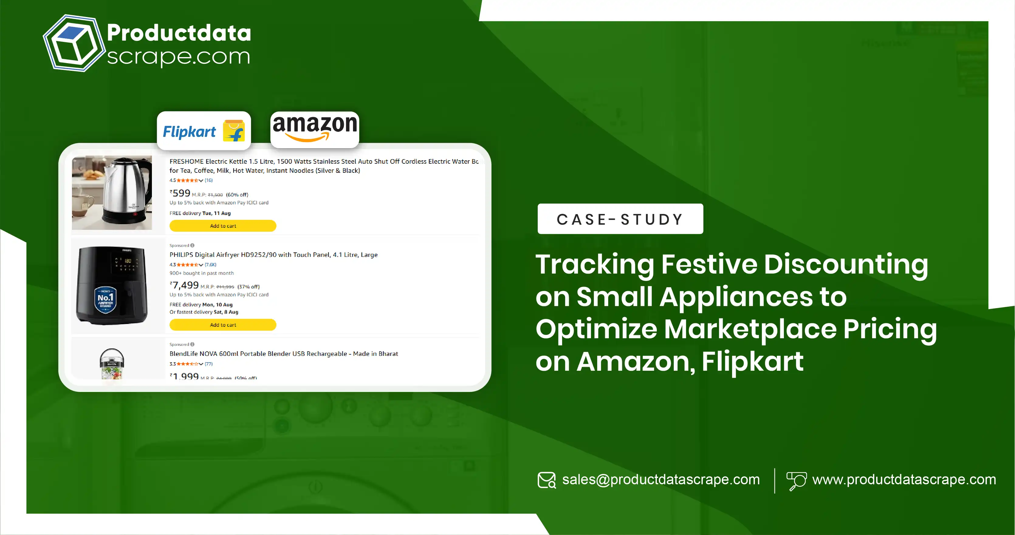 Tracking Festive Discounting on Small Appliances to Optimize Marketplace Pricing on Amazon, Flipkart
